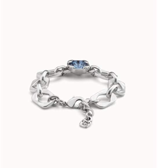 UNO de 50 Bracelet - MARVELOUS - Silver plated with Swarovski blue crystal - Picture 3 of 5